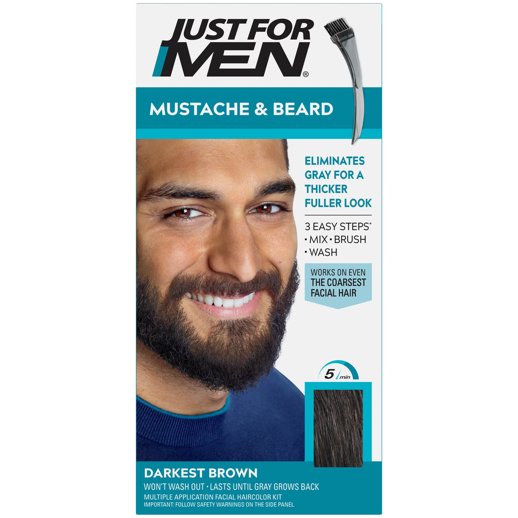 Just For Men Mustache & Beard Darkest Brown M-55